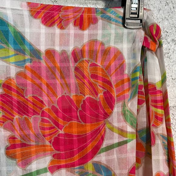 Trina Turk Women's Poppy Tie-Waist Beach Pants Cover-Up Multi, small - Picture 8 of 11